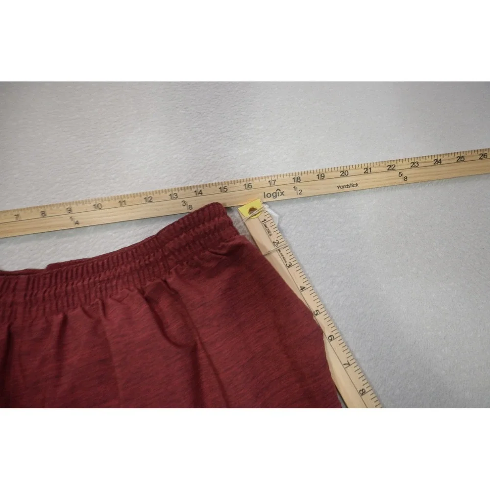 Adidas Athletic Gym Shorts Men XL Maroon‎ Performance W/Pockets Excellent